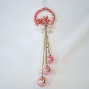 Pink Mercury Glass Beads Christmas Door Hanger Decoration