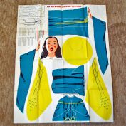 1950s Douglas Fir Plywood Singing Christmas Angel Pattern