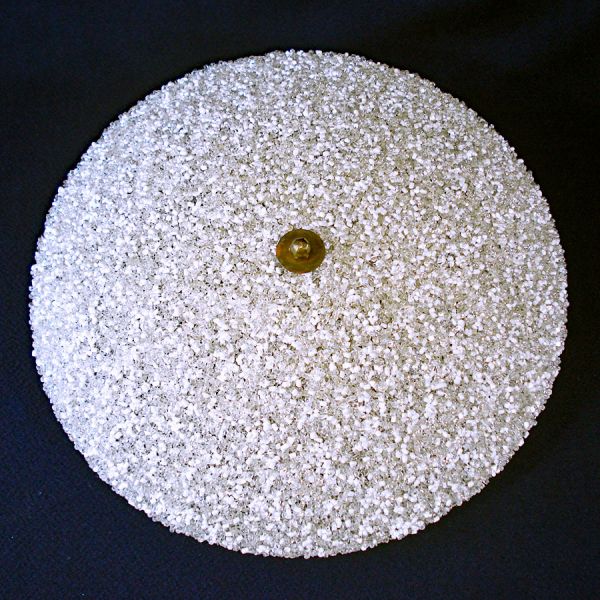 Flying Saucer Fiberglass Popcorn Texture Clip-on Ceiling Shade #2