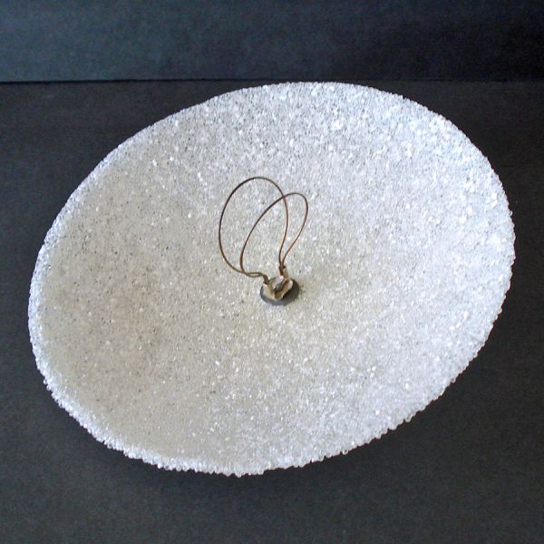 Flying Saucer Fiberglass Popcorn Texture Clip-on Ceiling Shade #3