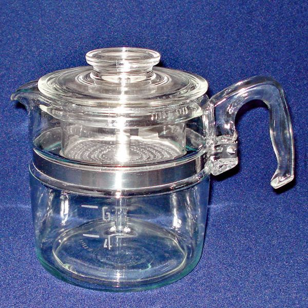 Pyrex Flameware 6 Cup Glass Percolator Coffee Pot #2