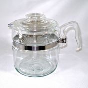 Pyrex Flameware 6 Cup Glass Percolator Coffee Pot