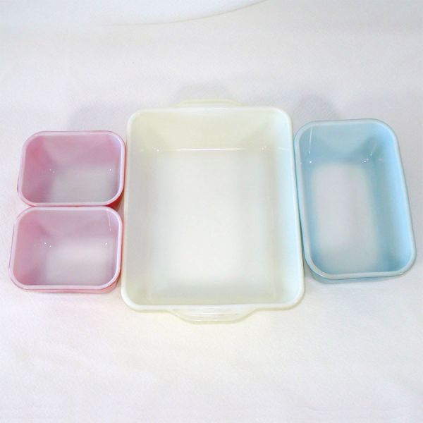 Pyrex Primary Colors Refrigerator Dishes Set Complete #3