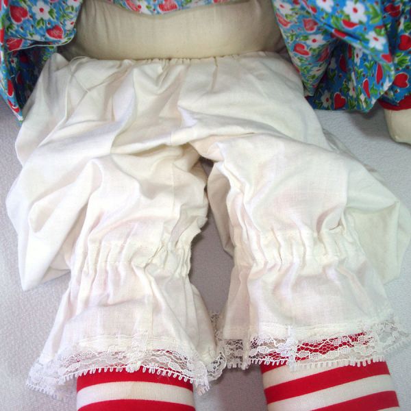 Hand Made Cloth Raggedy Ann Doll 25 Inches #6