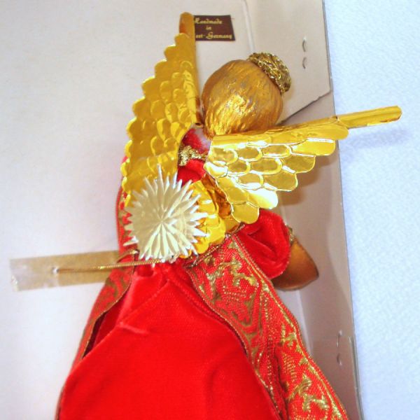 Koestel Christmas Angel With Mandolin Tree Topper in Box #3