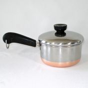 Revere Ware Copper Clad Stainless Steel 1 Quart Covered Saucepan