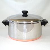 Revere Ware Copper Clad Stainless Steel Covered 4.5 Qt Sauce Pot