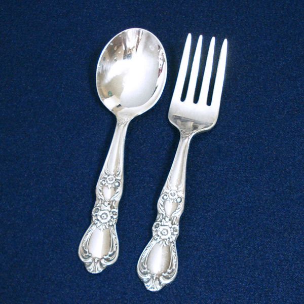 Heritage Rogers 1953 Silverplate Flatware Service for 8 Wood Chest #6