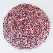 Metallic Red and Silver Foil Twist Christmas Garland 42 Feet