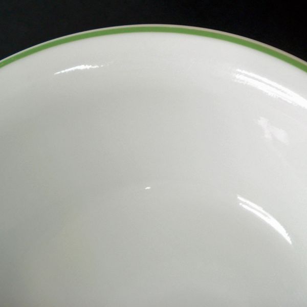 Corelle Shadow Iris Green Band Soup Cereal Bowls Set 6 #2