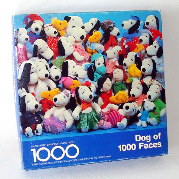 Dog of 1000 Faces Snoopy Springbok Jigsaw Puzzle Complete