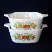 Corning Ware Spice of Life 2 Petite Pans Baking Dishes
