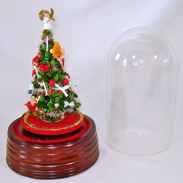 Gorham 1985 Musical Christmas Tree Under Glass Dome #2