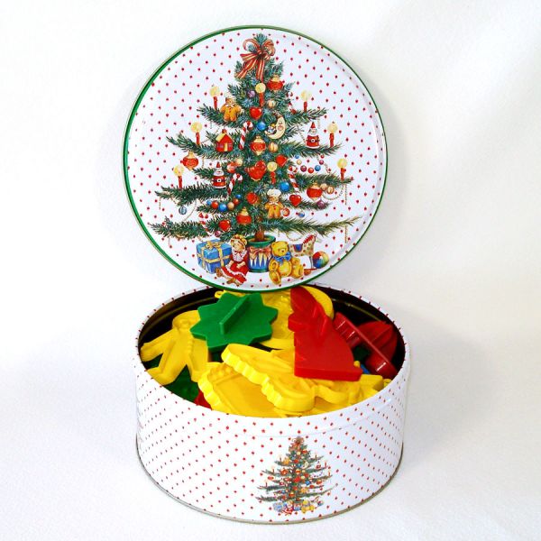 Tupperware, Hallmark 22 Cookie Cutters in Christmas Tin #4