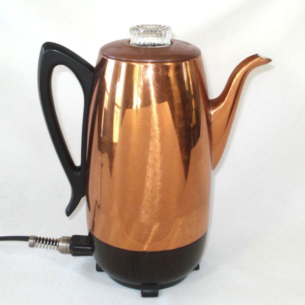 Universal Copper 1950s Electric Coffee Percolator #2