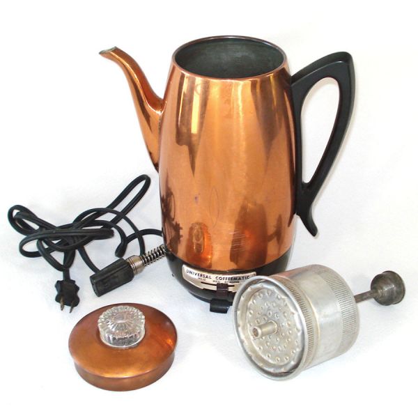 Universal Copper 1950s Electric Coffee Percolator #3