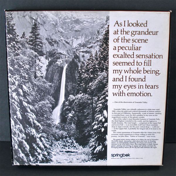 Winter In The Mountains 1979 Springbok Jigsaw Puzzle Yosemite #3