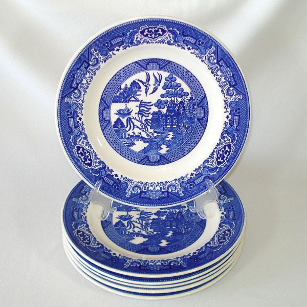 Royal China Blue Willow Ware Dinner Plates #2