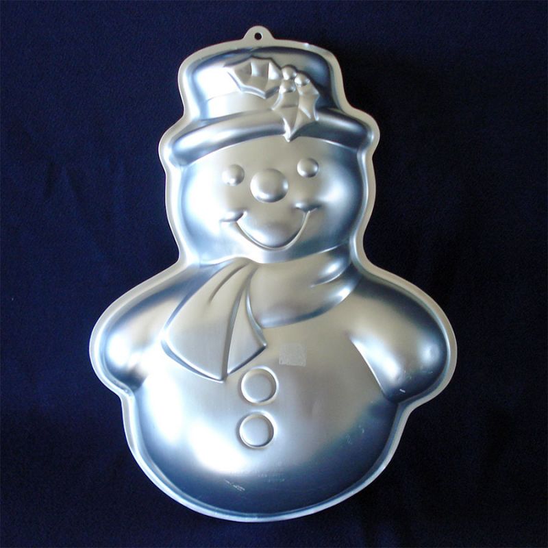 Vintage New Wilton Cookie Treat Pan/snowman/holiday Baking/snowman Cakes/aluminum  Cake Pan. Cookie Pops/cake Pops. New 