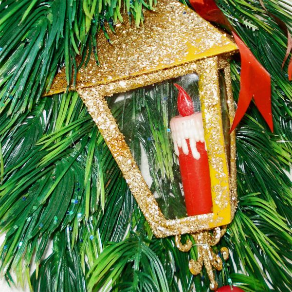 Lot Mid Century Plastic Greenery Christmas Decor #3