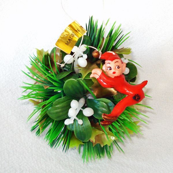 Lot Mid Century Plastic Greenery Christmas Decor #4