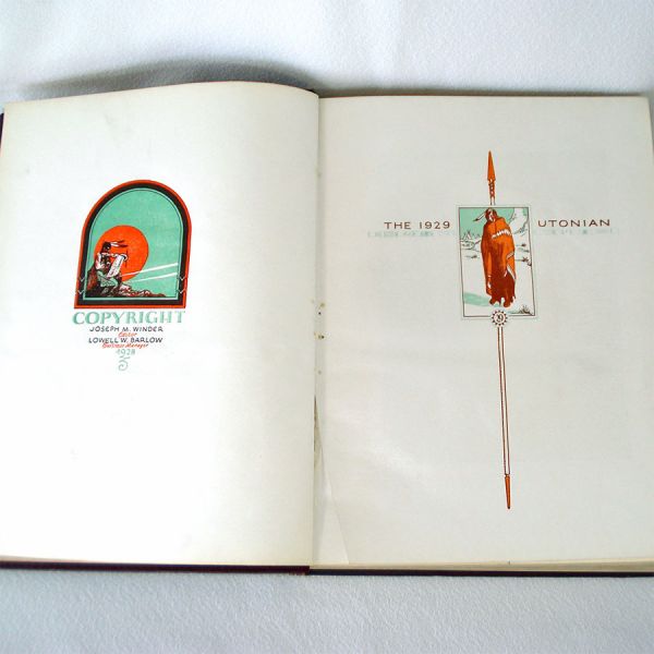 Utonian 1929 University of Utah Yearbook #3