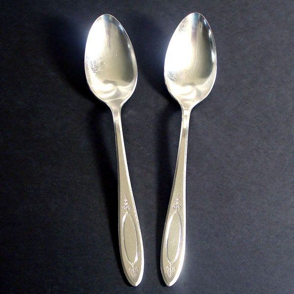 Adam Oneida Community 2 Silverplate Tablespoons Place Spoons #1
