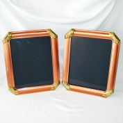Copper and Brass Pair Picture Frames 12 by 10 Inches