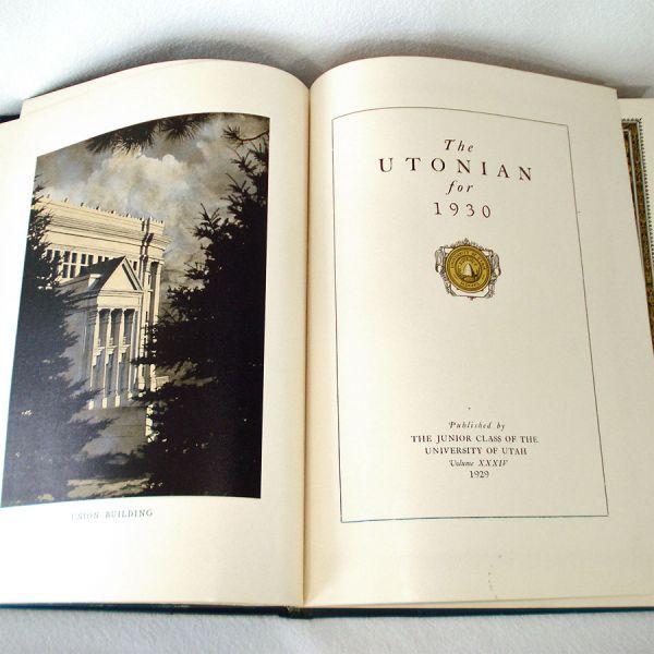 Utonian 1930 University of Utah Yearbook #3