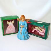 3 Christmas Angel Ornaments 1979 to 1996