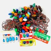 5 Strings Working C7 Christmas Lights Plus Extra Bulbs