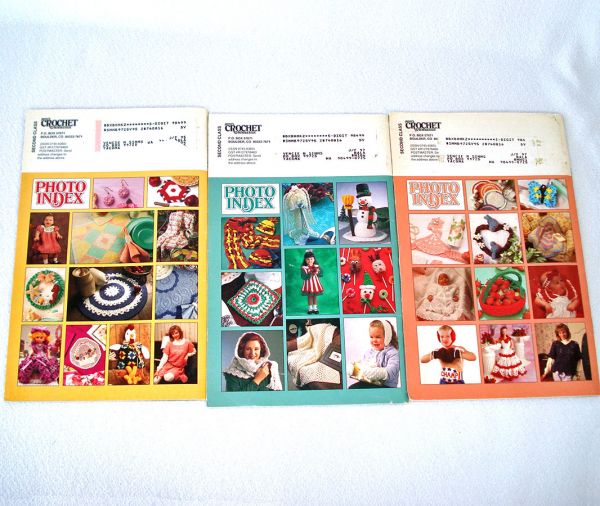 Lot 9 Vintage Crochet Pattern Books, Magazines #2