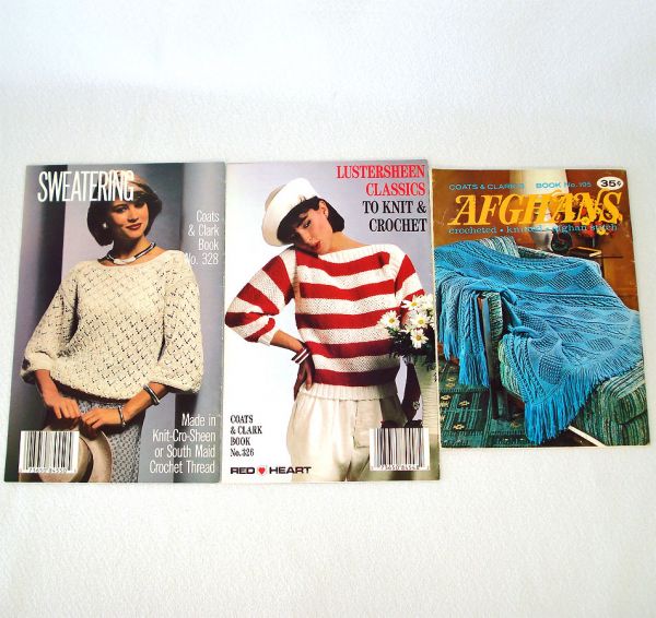 Lot 9 Vintage Crochet Pattern Books, Magazines #6