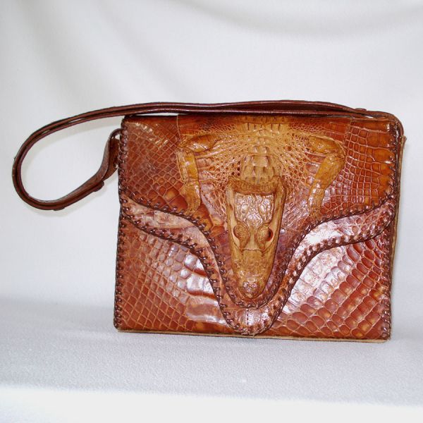 Genuine Alligator Leather Purse Handbag #2