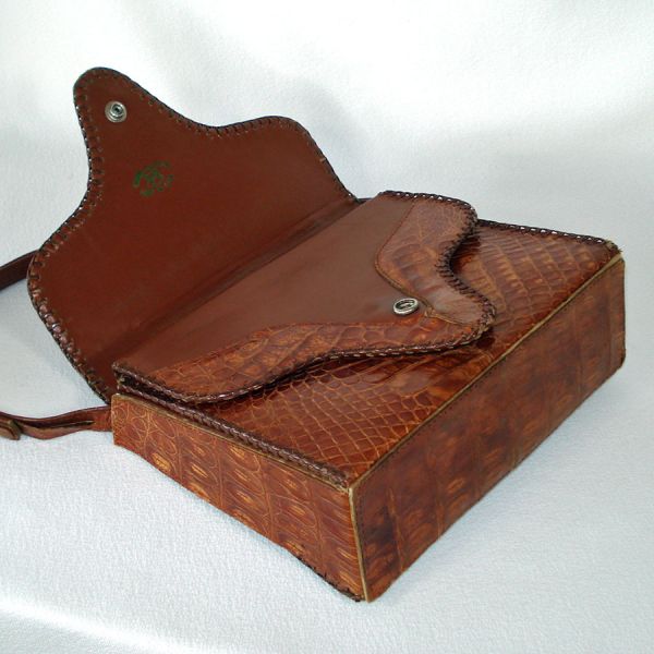 Genuine Alligator Leather Purse Handbag #5