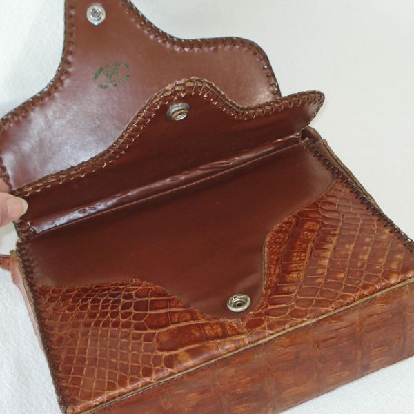 Genuine Alligator Leather Purse Handbag #6