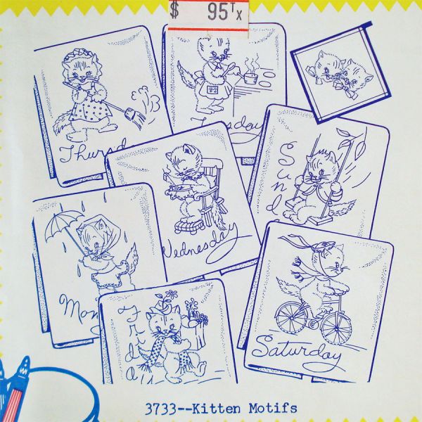 Aunt Marthas Koala Bears, Kittens 2 Transfer Patterns Sealed #3