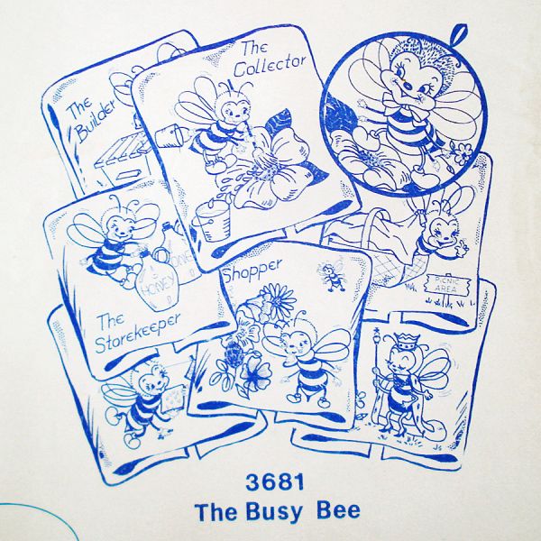 Aunt Marthas The Busy Bee Iron-On Transfer Pattern Sealed #2