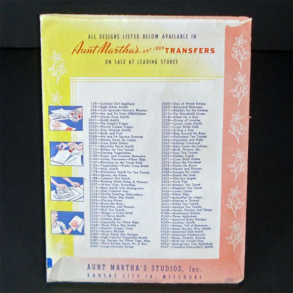 Aunt Marthas Sugar Creamer Romance Iron-On Transfer Pattern Uncut #2