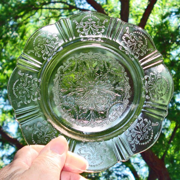 American Sweetheart Pink Depression Glass 4 Bread Plates #2