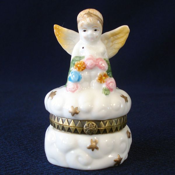 Porcelain Angel Trinket Box