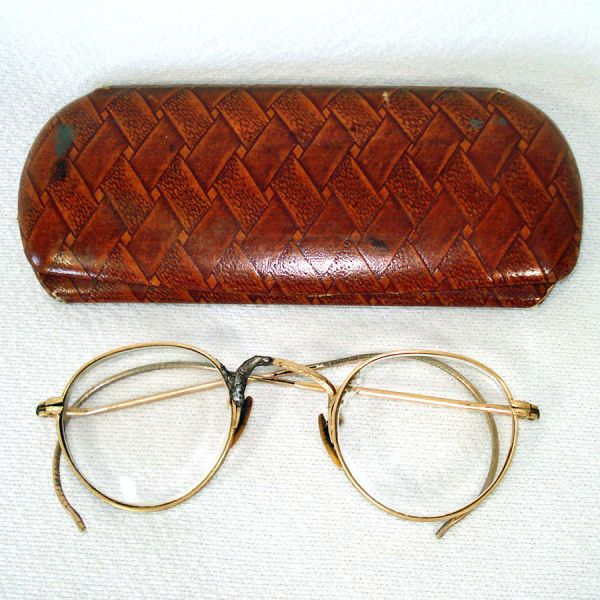 Antique Gold Filled Spectacles With Case for Display #2