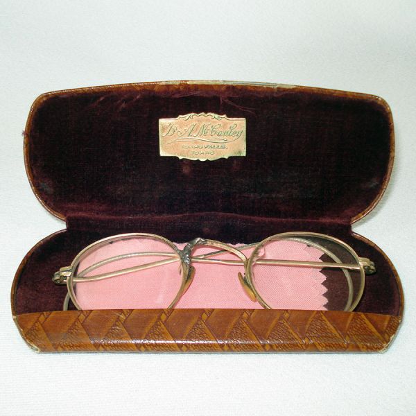 Antique Gold Filled Spectacles With Case for Display #5