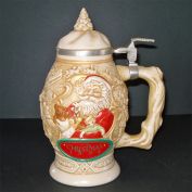 Avon 1994 Santa Father Christmas Lidded Beer Stein