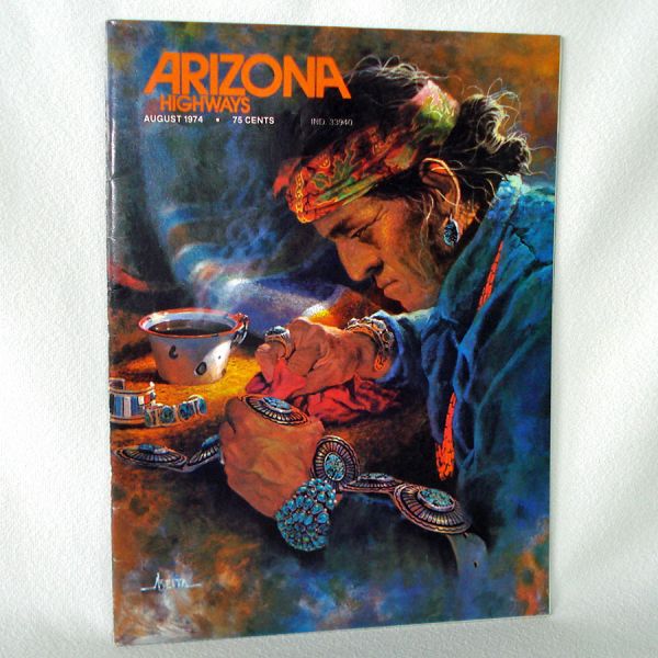 Arizona Highways Magazine August 1974 Indian Jewelry #1
