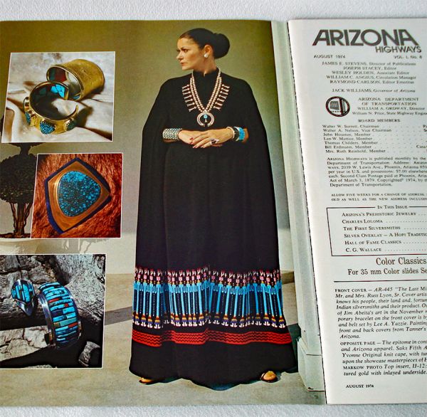 Arizona Highways Magazine August 1974 Indian Jewelry #3