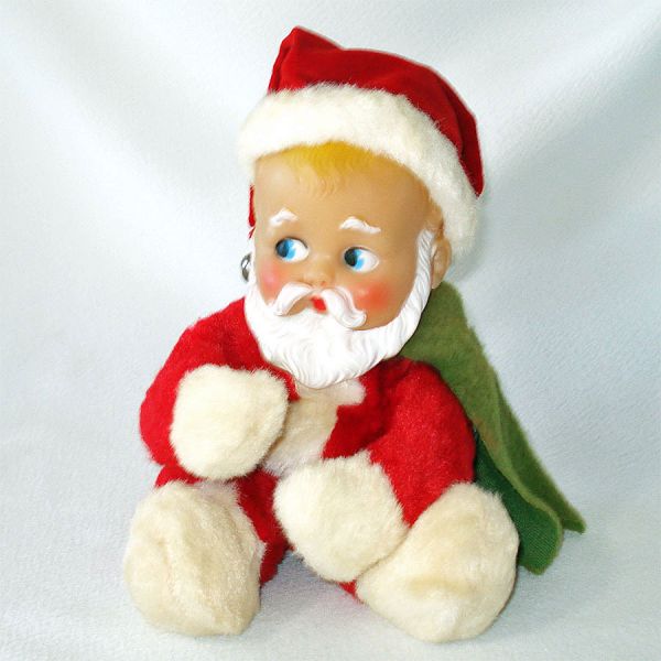 1955 Knickerbocker Stuffed Plush Baby Santa Claus Doll Christmas #2