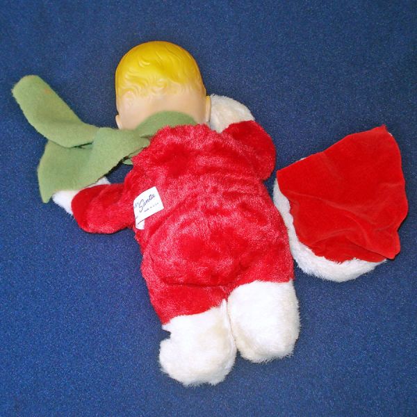 1955 Knickerbocker Stuffed Plush Baby Santa Claus Doll Christmas #6