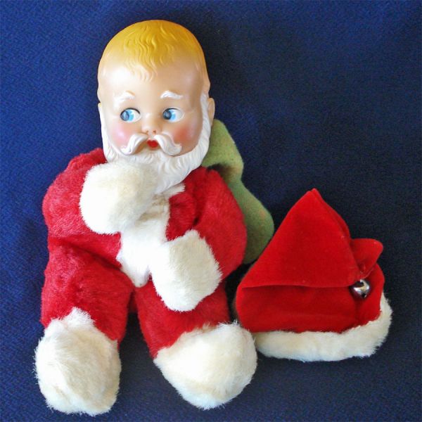 1955 Knickerbocker Stuffed Plush Baby Santa Claus Doll Christmas #7