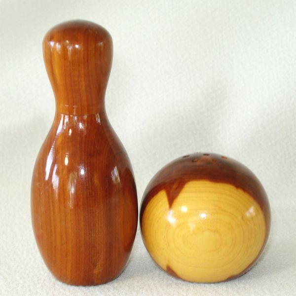 Bowling Ball Pin Wood Shakers Souvenir Bemidji Minnesota #2